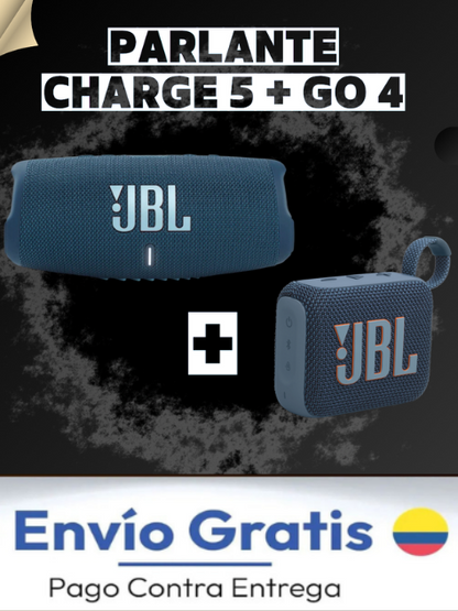 🔥 Promo Explosiva JBL 💣 Charge 5 + Go 4 incluido
