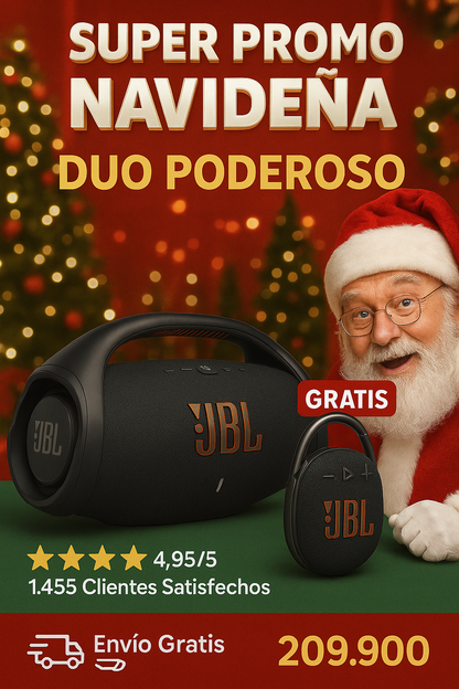 🔊🎶 Dúo Poderoso: Boombox 3 + Clip 5 🎵🔥