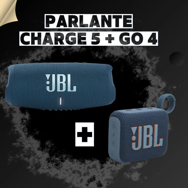 LLeva el JBL Charge 5 y recibe de obsequio el JBL Go 4 Potencia compacta que llevas a todas partes 2025